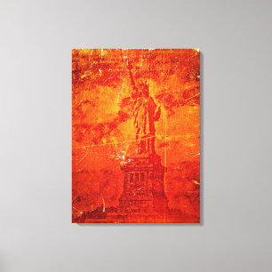 Lienzo Estatua De La Libertad Vintage, Nueva York