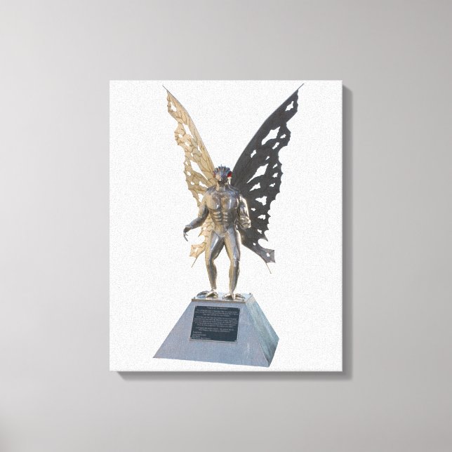 Lienzo Estatua de Mothman desde Point Pleasant West Virgi (Anverso)