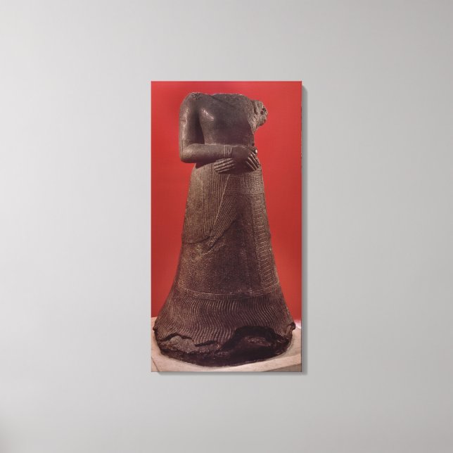 Lienzo Estatua de Napirasu, esposa del Rey Elamita (Anverso)