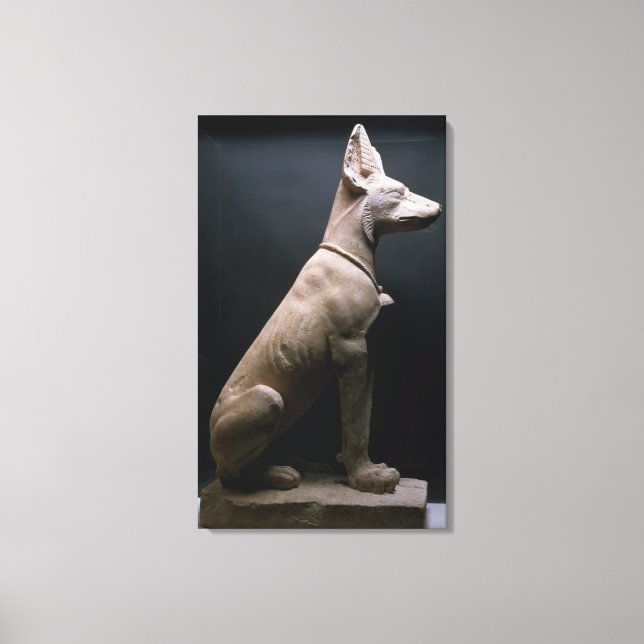 Lienzo Estatua de un perro, Mesopotamia, c.5000-1000 a.C. (Anverso)