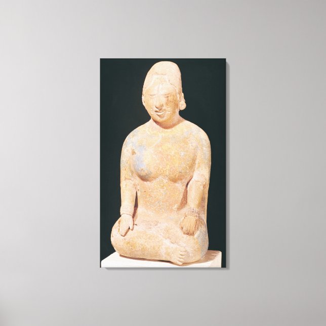Lienzo Estatua de una mujer sentada (Anverso)