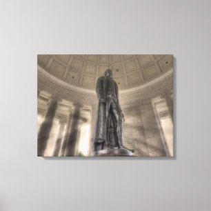 Lienzo Estatua del Bronce en el Memorial Thomas Jefferson