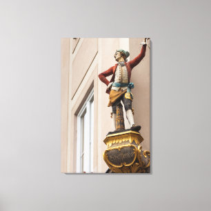 Lienzo Estatua del edificio flamboyant