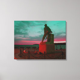LIENZO ESTATUA DEL PESCADOR DE GLOUCESTER ENVUELTA