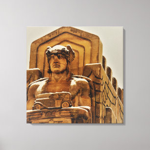 Lienzo Estatua del puente Snowy