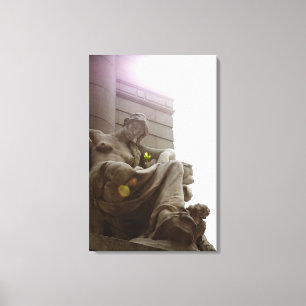 Lienzo Estatua india americana del Museo Nacional