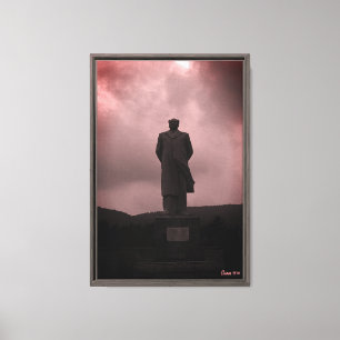 Lienzo estatua vintage Changsha Mao Tse Tung