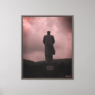Lienzo Estatua vintage de Mao Tse Tung de Changsha