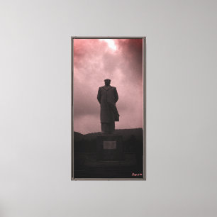 Lienzo Estatua vintage de Mao Tse Tung de Changsha