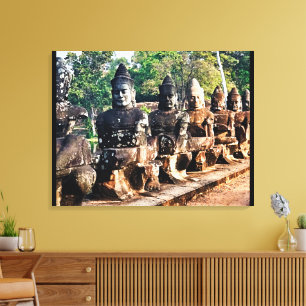 Lienzo Estatuas de Dioses de Angkor Thom