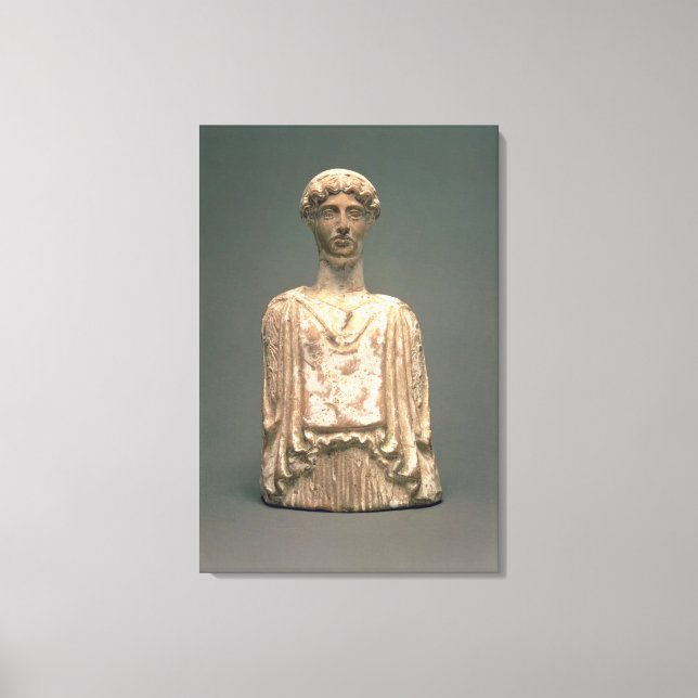 Lienzo Estatuilla de Persephone, Attic, c.500 a.C. (terra (Anverso)