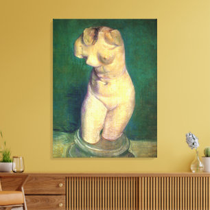 Lienzo Estatuilla de yeso torso femenino de Vincent van G