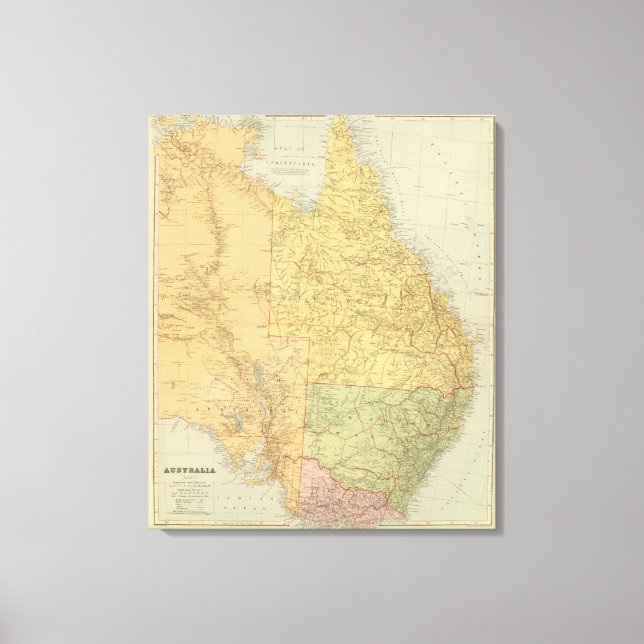 Lienzo Este de Australia (Anverso)
