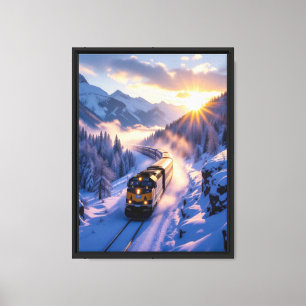 Lienzo Este Es el Último Tren del Invierno