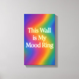 Lienzo Este muro es mi anillo de ánimo | Canto de color d