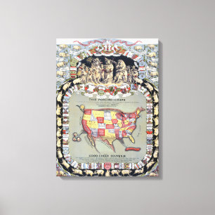 Lienzo ESTE PORCINEOGRAPH, c1876