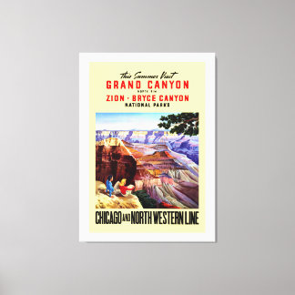 Lienzo Este verano visita el Gran Cañón