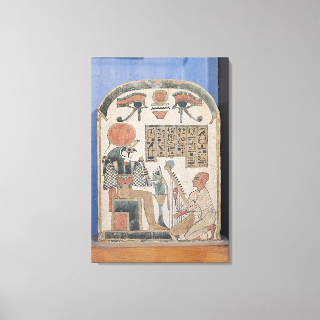 Lienzo Estela del arpista Djedkhonsuiuefankh (Anverso)