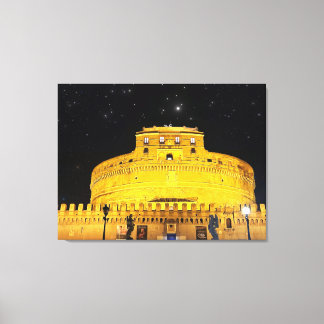 Lienzo Estelar nocturno de Castel Sant'Angelo