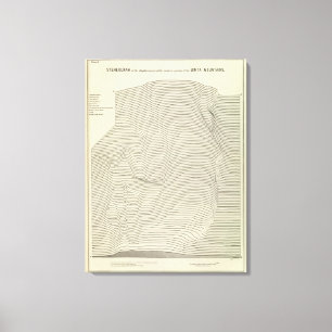 Lienzo Estereograma de las montañas de Uinta