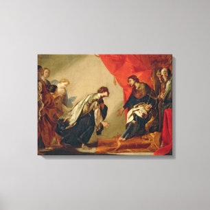 Lienzo Esther delante de Ahasuerus, c.1645-50 (aceite en