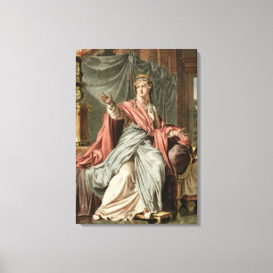 Lienzo Esther, traje para "Esther" por Jean Racine, de