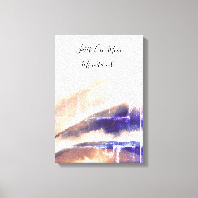 Lienzo Estilizadas montañas de ladrillo (Anverso)