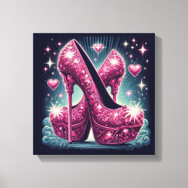 Lienzo Estilo Art Deco Stiletto High Heels