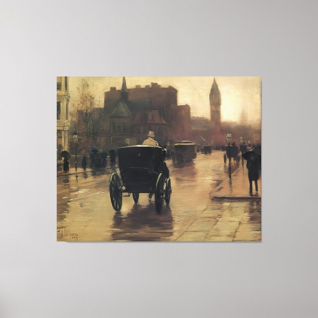 Lienzo estilo artístico de Childe Hassam (Anverso)