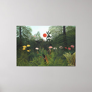 Lienzo estilo artístico de Henri Rousseau