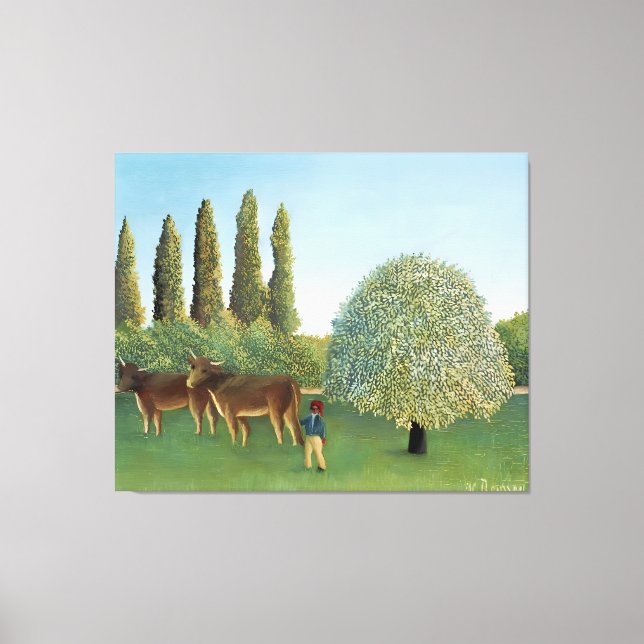 Lienzo estilo artístico de Henri Rousseau (Anverso)