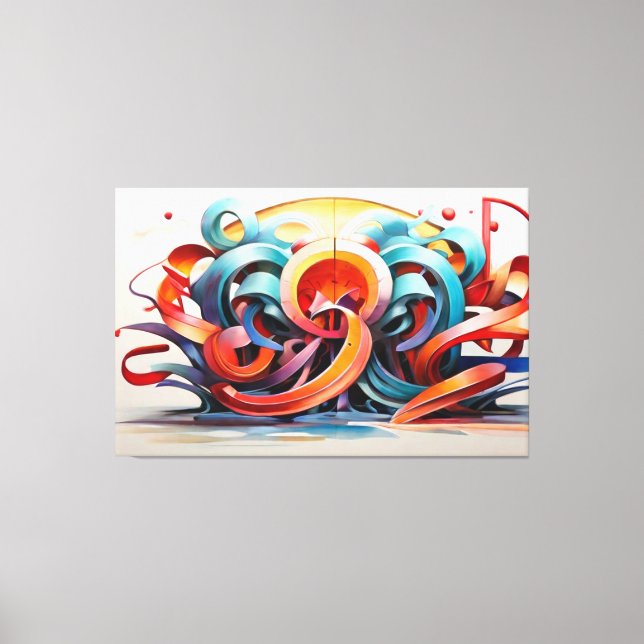 Lienzo Estilo caligráfico (Anverso)