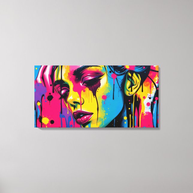 Lienzo Estilo callejero femenino - (Anverso)