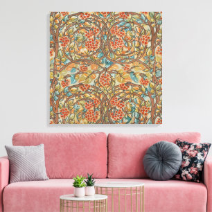 Lienzo Estilo de cabaña acogedora de William Morris con a