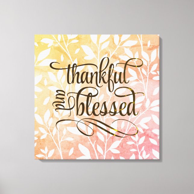 Lienzo Estilo de granja Rubor rosa (Anverso)