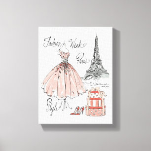 Lienzo Estilo de la semana de la moda de Apple salvaje el