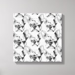 Lienzo Estilo de periódico de Bulldog francés Pop Art<br><div class="desc">Estilo de periódico Bulldog francés Pop Art Canvas Imprimir</div>