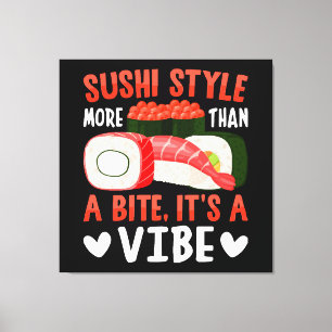 Lienzo Estilo de sushi más que un bocado