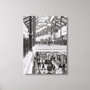 Lienzo Estilo de vida del Canal Monocromo de Ciudad del C