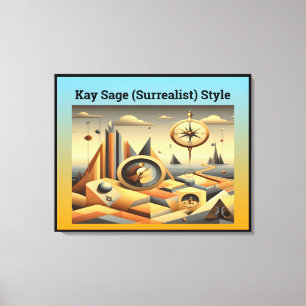 Lienzo Estilo Kay Sage (Surrealista)