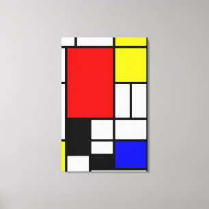 Lienzo Estilo Neo-plasticism de Mondrian