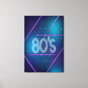 Lienzo Estilo retro de los años 80