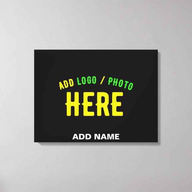 LIENZO ESTILOSO MODERNO PERSONALIZABLE NEGRO MARCADO VERI (Anverso)