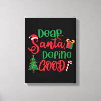 Estimado Santa Define buenos Navidades graciosos