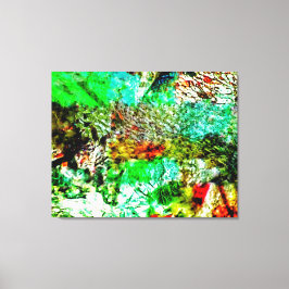 Lienzo estirado abstracto blanco amarillo, Alegría