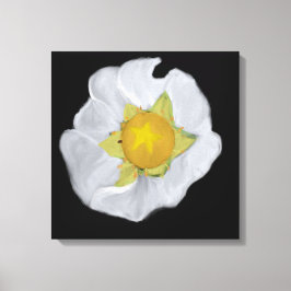 Lienzo estirado con flores de fresa