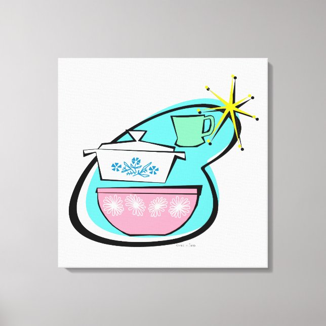 Lienzo estirado de diseño de software de cocina at (Anverso)