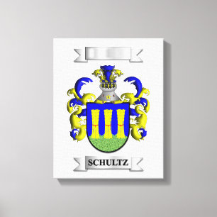 Lienzo estirado Impresión Apellido Schultz y Escud