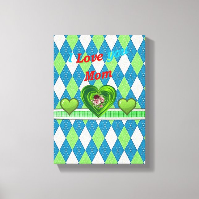 Lienzo estirado Imprimir lienzo del Día de la Madr (Anverso)