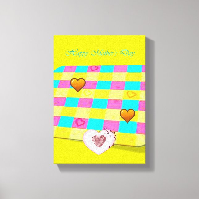 Lienzo estirado Imprimir lienzo del Día de la Madr (Anverso)